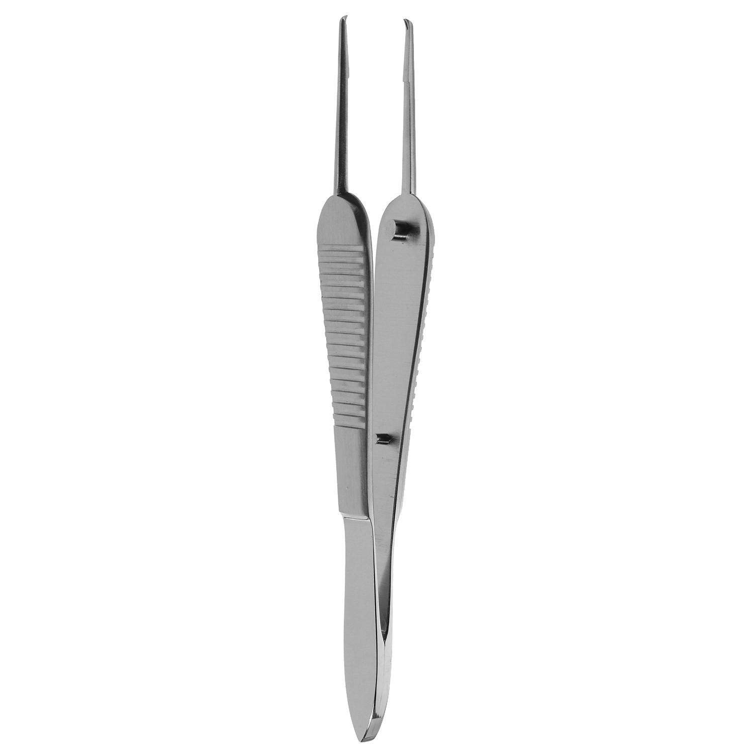 Paufique Suture Forceps, 1x2 Strong Teeth, W/ Platform, 3 1/2" (9.0 Cm)